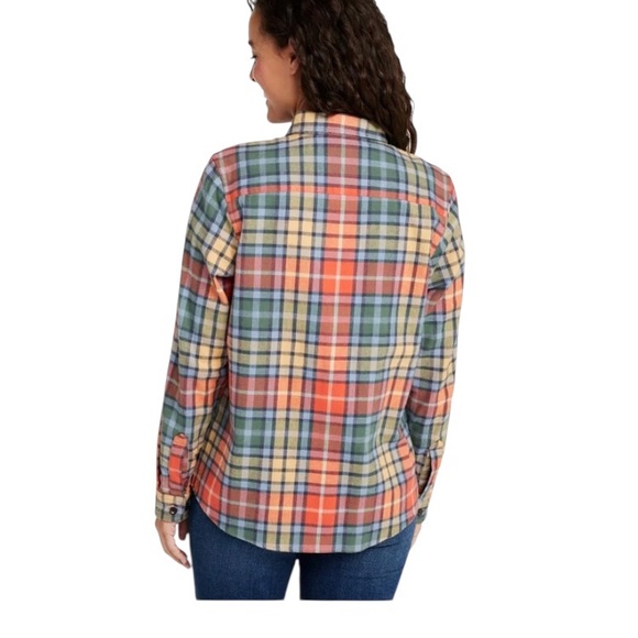 L.L.Bean Scotch Plaid Flannel Shirt Washed Buchanan Relaxed Fit Large NWT - Picture 2 of 7